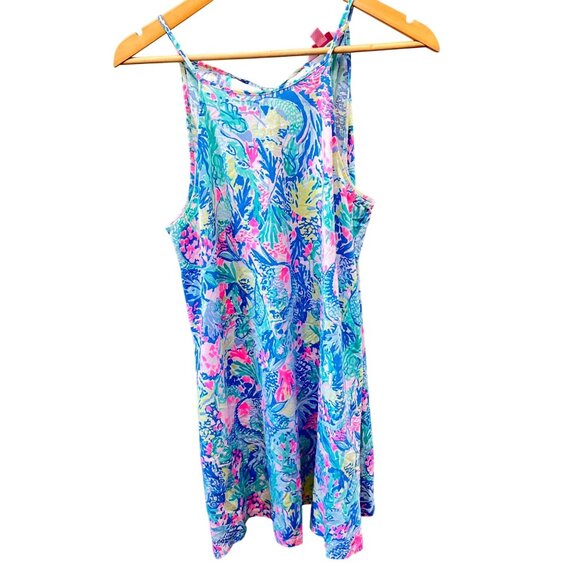 Lilly Pulitzer Swing Dress‎ with Pink Tassle Detail- Size S - Picture 1 of 6